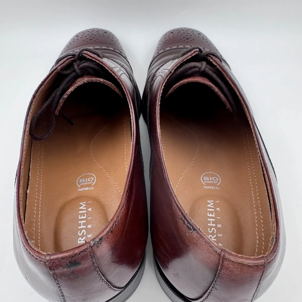 Florsheim Imperial Men's Brown Leather Cap Toe Brogue Oxford Shoes | Bio Comfort